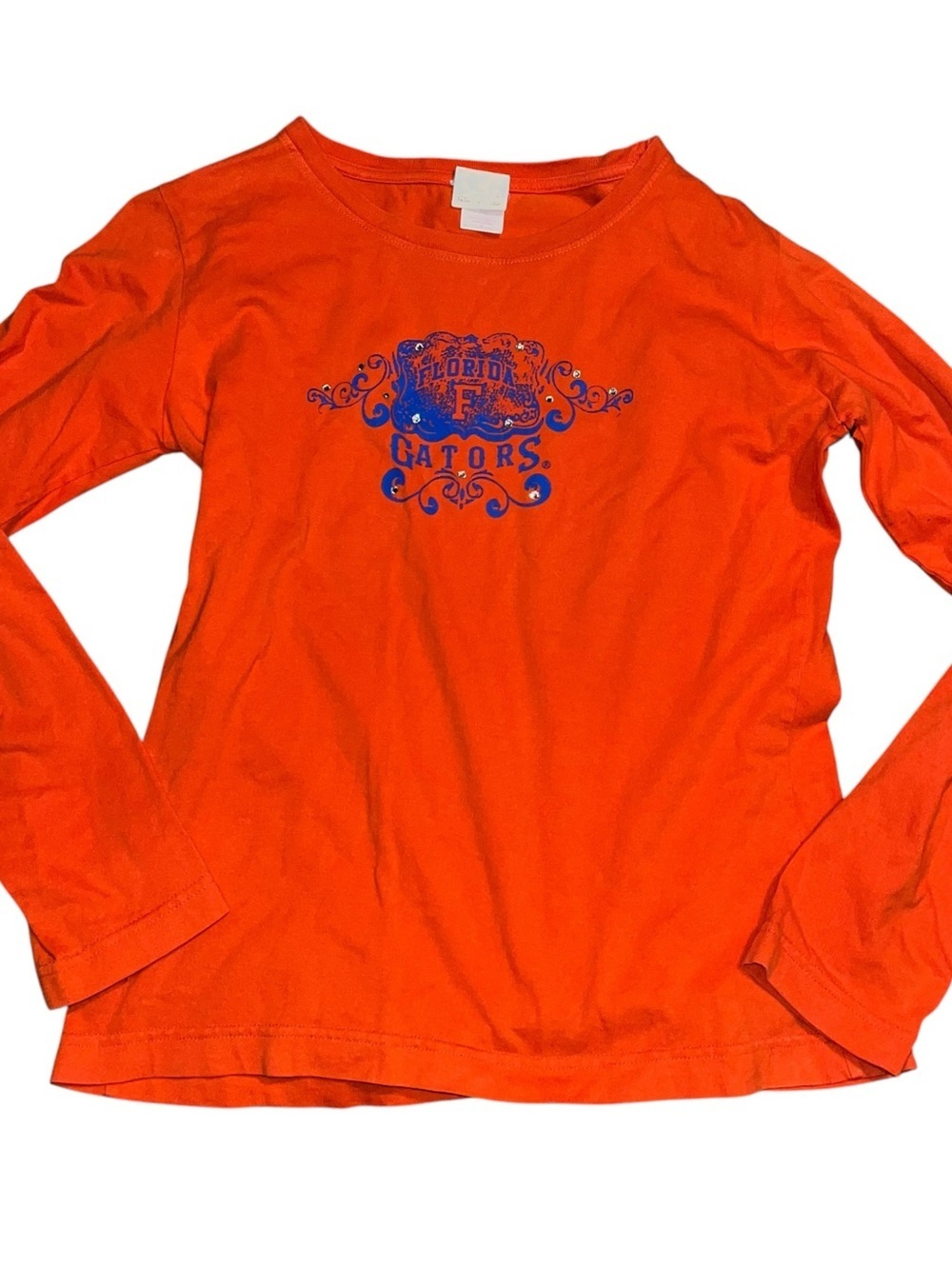Vintage y2k early 2000s  Florida Gators Orange Long Sleeve Mcbling tee